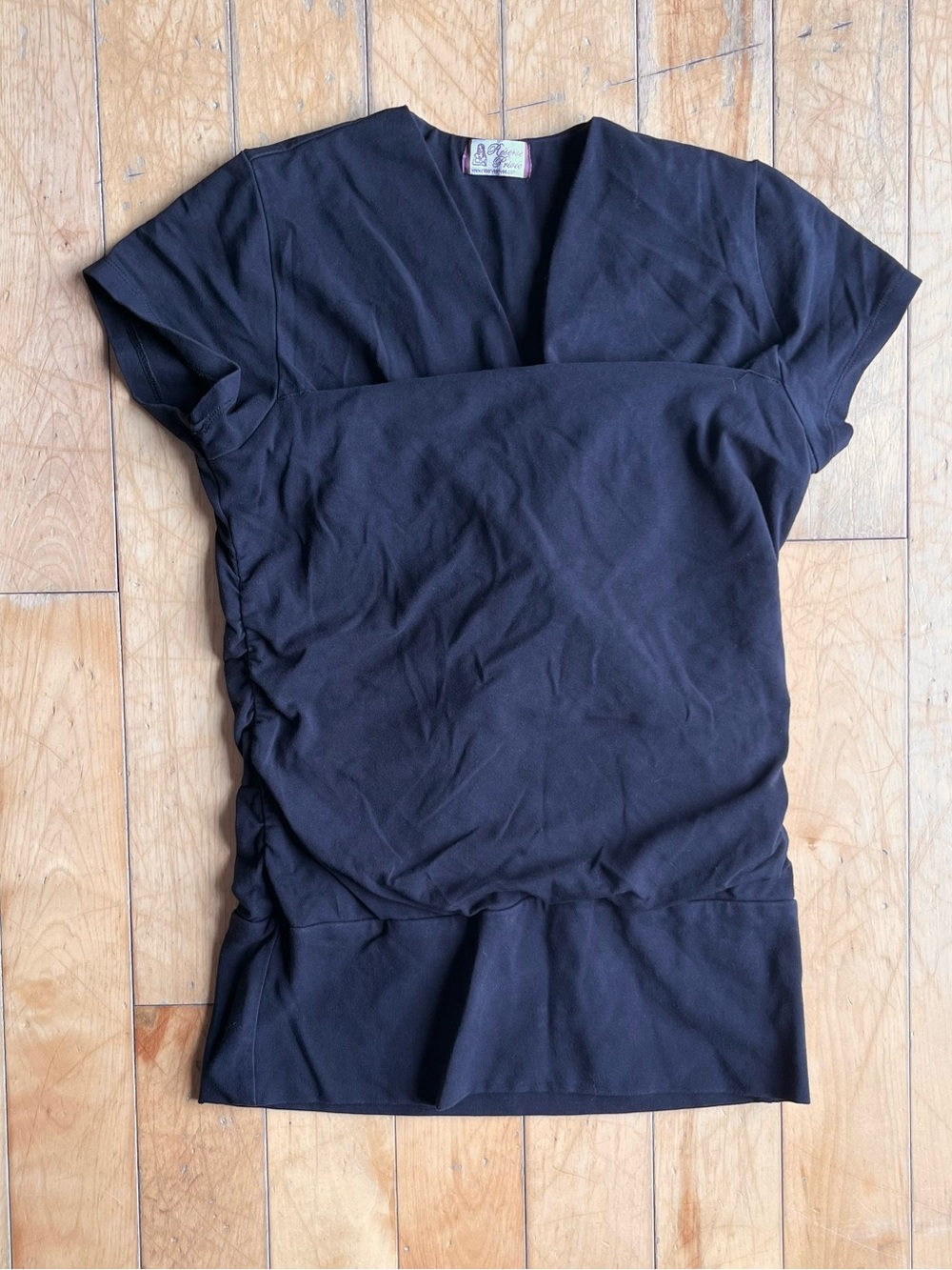 Réserve Privée Kangaroo Babywearing Black Stretch Top Size Small